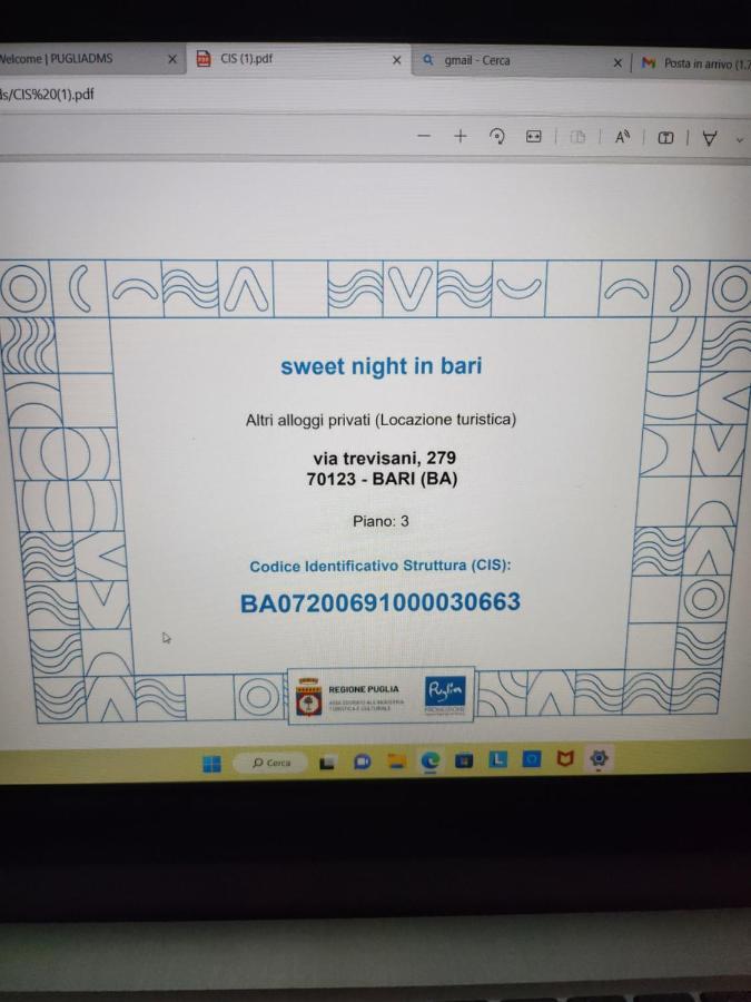 Ferienwohnung Sweet Night In Bari Exterior foto